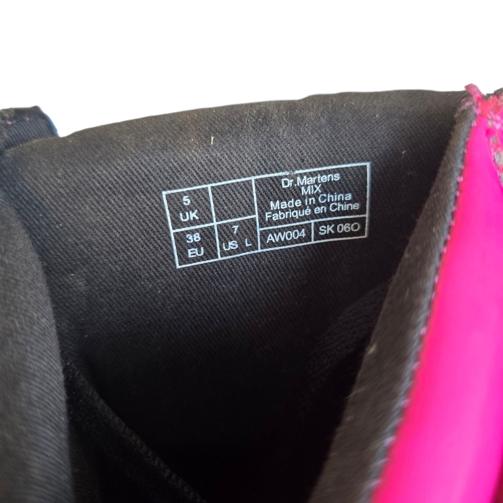 Dr. Martens Pink Combat Boots - Picture 11 of 11